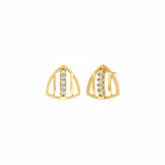 18K Gold & Diamond Women Stud Earring KER-143