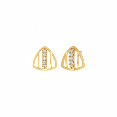 18K Gold & Diamond Women Stud Earring KER-143