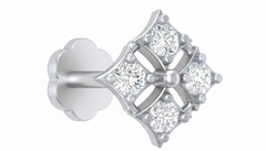 18K Gold & Diamond Stud Nose Pin KRA50062