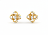 18K Gold & Diamond Women Stud Earring KRK40187E