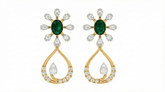 14K Gold & Diamond Women Gemstone Earring KRI44004ER