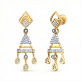 14K Gold & Diamond Women Dangler Earring KRB44100E