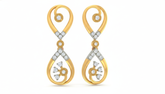 14K Gold & Diamond Women Dangler Earring KRB44092E-A