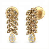 White Gold & Diamond Women Dangler Earring KRB44164E