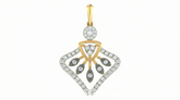18K Gold & Diamond Floral Pendant Set KRA40023P