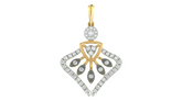 18K Gold & Diamond Floral Pendant Set KRA40023P