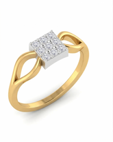 18K Gold & Diamond Engagement Ring For Women KRE10517