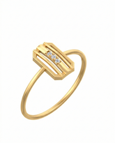 18K Gold & Diamond Dailywear Ring For Women KSK146