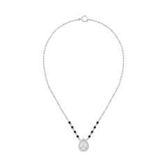 Gold & Diamond Beaded Mangalsutra For Women KRC50113