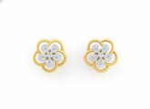 18K Gold & Diamond Women Stud Earring KRK30049