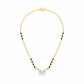 18K Gold & Diamond Beaded Mangalsutra For Women KRE90089