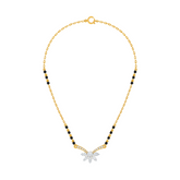 Gold & Diamond Beaded Mangalsutra For Women KRC50144