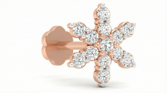 18K Gold & Diamond Stud Nose Pin KRA50112