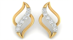 18K Gold & Diamond Women Stud Earring KRA40148E