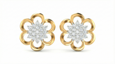 18K Gold & Diamond Women Stud Earring KRA40087E