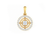 18K Gold & Diamond Dailywear Pendant KSK090