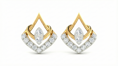 18K Gold & Diamond Women Engagement Earring KRA40017E