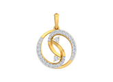 18K Gold & Diamond Floral Pendant Set KRK40186P