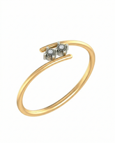 18K Gold & Diamond Dailywear Ring For Women KRB10478-A