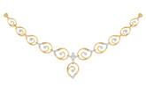 14K Gold & Diamond Lightweight Necklace Set KRB44057N-A
