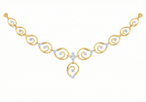 14K Gold & Diamond Lightweight Necklace Set KRB44057N-A