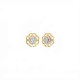18K Gold & Diamond Engagement Earring For Women PER-172