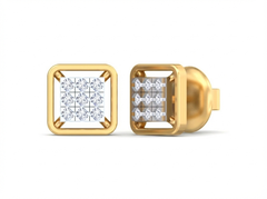 18K Gold & Diamond Women Stud Earring KSK005