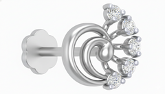 18K Gold & Diamond Stud Nose Pin KRA50169