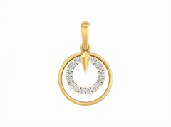 18K Gold & Diamond Dailywear Pendant KSK101