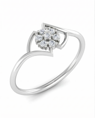 18K Gold & Diamond Dailywear Ring For Women KRB10105-A