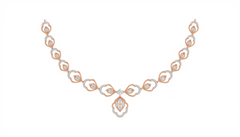 14K Gold & Diamond Lightweight NECKLACE SET KRA44179N