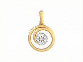18K Gold & Diamond Dailywear Pendant KSK111