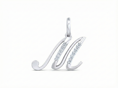 18K Gold & Diamond Initial Pendant KRK20086