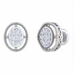 18K Gold & Diamond Women Engagement Earring KRB40044E