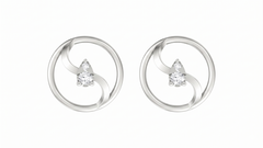 White Gold Diamond Earring | under 40k