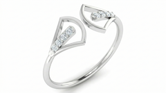 18K Gold & Diamond Dailywear Ring For Women KRA10574