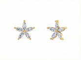 White Gold & Diamond Women Stud Earring KFK30064