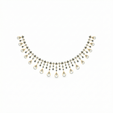 18K Gold & Diamond Choker Necklace Set KNCK-1139A