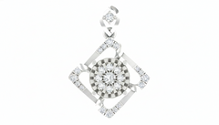 18K Gold & Diamond Floral Pendant Set KRA40015P