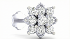 18K Gold & Diamond Stud Nose Pin KRA50103