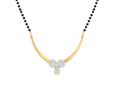 Gold & Diamond Beaded Mangalsutra For Women KRB50024