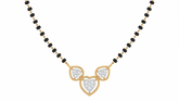 Gold & Diamond Heart Mangalsutra For Women KRC50109