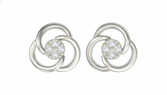 18K Gold & Diamond Women Earring KER-120