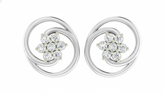 18K Gold & Diamond Women Stud Earring KRA40167E