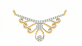 18K Gold & Diamond Mangalsutra For Women KRL90121
