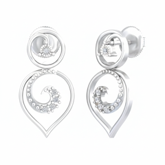 14K Gold & Diamond Women Dangler Earring KRB44060E-A