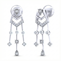 14K Gold & Diamond Women Dangler Earring KRB44123E