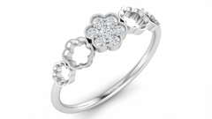 18K Gold & Diamond Engagement Ring For Women KRA10538