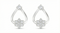 18K Gold & Diamond Women Stud Earring KER-83