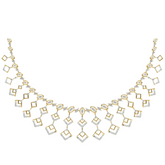 14K Gold & Diamond Choker Necklace Set KRH44127N